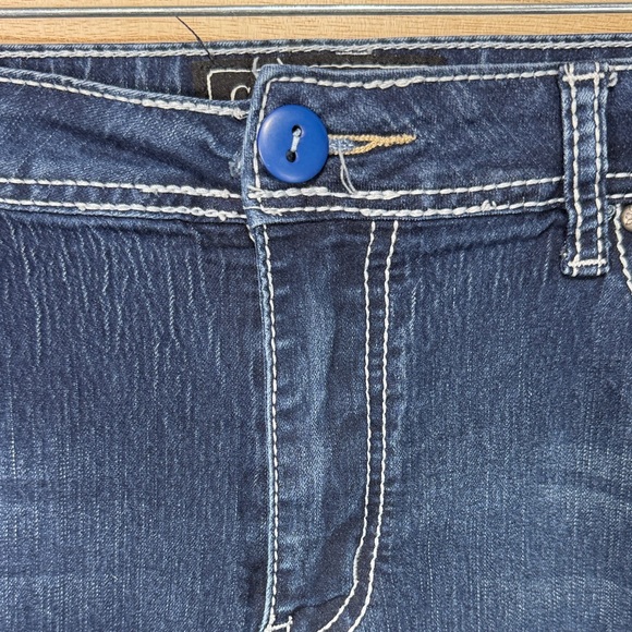 Cato Jeans Dark Blue Denim Capri Plus Size 16 - Picture 5 of 11